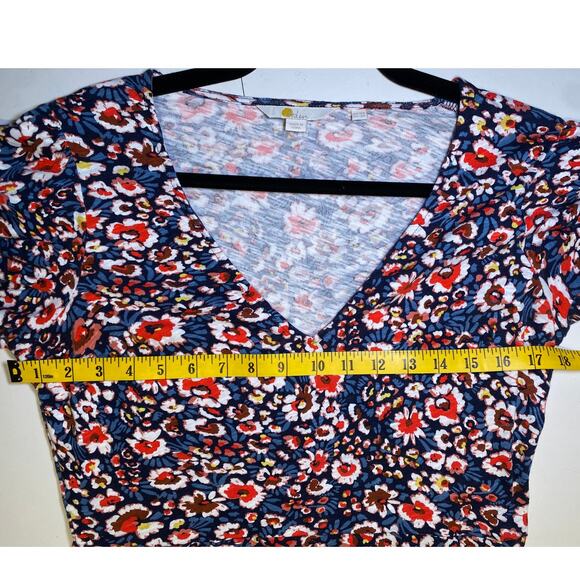 Boden - Multicolored Floral Dress - Puffy Sleeves - Picture 7 of 12